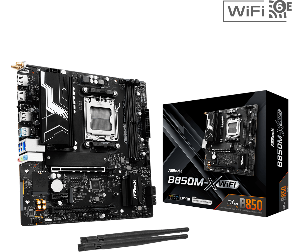ASROCK New B850M-X WIFI 6E AMD - X870E Atx Motherboard review and price